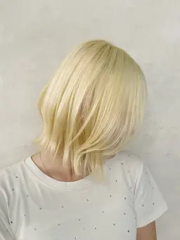 🍎限界ハイトーン‼️黒染め履歴対応可🍎🟨ダブルブリーチ🟨＋カラー＋髪質別トリートメント