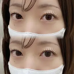 【韓国風束間まつげ🎀】フラットラッシュ120本＋エクステオフ＋コーティング付き🫧】