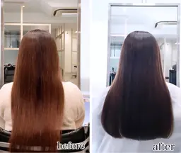 【🫧髪質改善水素ケアカラー🫧】　　　　　　　　　　　　　　　　　　　　カット＋艶カラー＋艶髪UPTOGLOSS