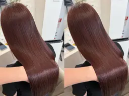 🍒ダブルカラー🍒(ブリーチなし)+高保湿トリートメント