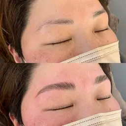 ブロウラミネーション+眉ワックス+眉カット