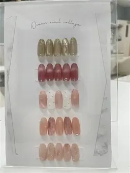 オフ有【ソフトジェルのみ】５種類のサンプルから選ぶデザインアート