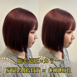 カット+縮毛矯正+2stepトリートメント