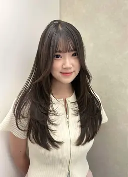 【大人気♡全体レイヤーカット♡】🩶韓国・網紅ざっくりレイヤーカット🩶内巻きだけで動きのあるスタイルに🎀