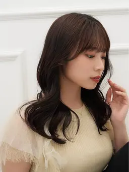 【 結ぶだけでかわいい🌼✨ 】前髪・お顔まわりカット✂︎ + イルミナカラー + 最高級水素補給トリートメント🫧