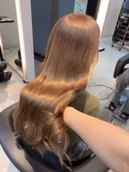 【透明感カラーするなら🌟】1ブリーチ+カラー+集中ヘアケアマスクトリートメント