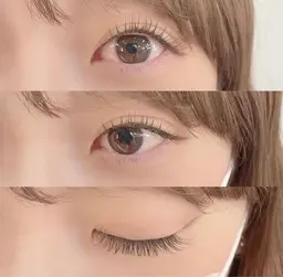 マツエク100本×眉毛ワックス¥8000