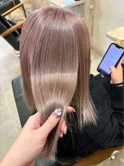 【minimo限定🌷】 ケアブリーチ込🪽ブリーチ +透明感カラー 💜