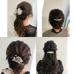 結婚式、二次会、4種類からチョイスアレンジヘアセット¥4000／東梅田/ヘアアレンジ/完全個室/簡単ヘアセット