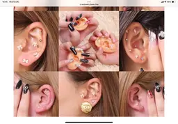 耳ツボジュエリー 【両耳20粒まで】　耳ツボマッサージ付き