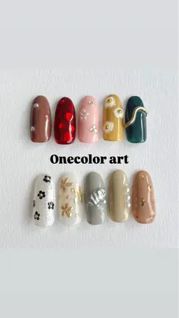 【オフ有】ワンカラー+写真アート2本付 0円