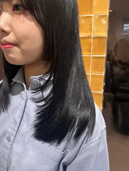 縮毛☂️✨✮.˚  ͙͘͡★🌧️カット+premium艶髪ストレート+TOKIO5stepトリートメント*.★