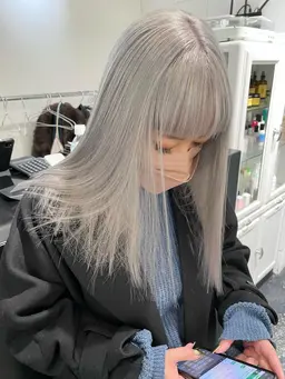 【2回目以降限定】ダメージ95%減🌈ケアブリーチ➕フルカラー➕7step内部補修tr