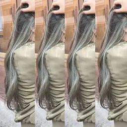 カット＋イヤリングカラー＋トリートメント(全体カラー込)