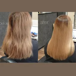 【平日限定特価❣️】🌟ブリーチ毛対応🌟 酸性ストレート➕似合わせカット➕2stepトリートメント