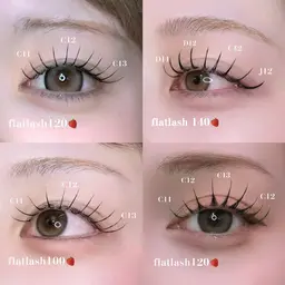 【minimo限定‼️♡✨️】フラットラッシュ120本（コーティング仕上げは別途¥400です💞）