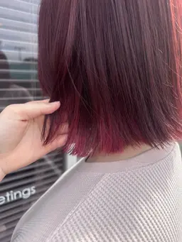 カット＋インナーブリーチ＋カラー