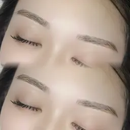 ✨️[オフ込み]🤍フラットラッシュ120本束感コーティング込+アイブロウワックススタイリング💗🎀