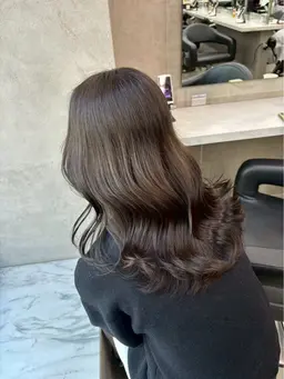 明る過ぎないナチュラルブラウンカラー🐶+炭酸スパ