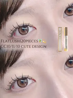 【👀ナチュラル✖️ぱっちり💫｜フラット120本🌟】🔰マツエク初めての方｜アイパック&コーティング剤仕上げ付き✨️