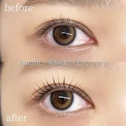 【韓国で大人気◇新技術】マスカラパーマ(ティントパーマ)【上のみ】¥5480