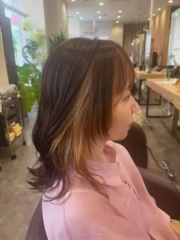 ✨🎄12月限定クーポン🎄✨インナーカラー(ケアブリーチ込み)+フルカラー