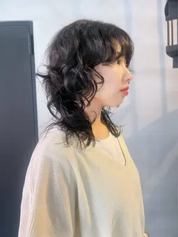 【💎色気のあるパーマスタイル】カット＋ケアパーマ(ウルフカット/レイヤーカット/ボブ/ショートヘア)