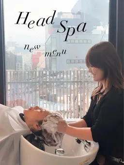 🫧Relux menu🍃リラックスシャンプー&ヘッドスパ5分/Relax shampoo & spa
