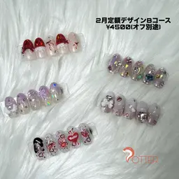 定額ネイル🎀Bコース¥4500(オフ別途)