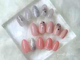 【初回オフ無料】定額デザインネイル＜シンプル＞　¥7,000→¥6,500