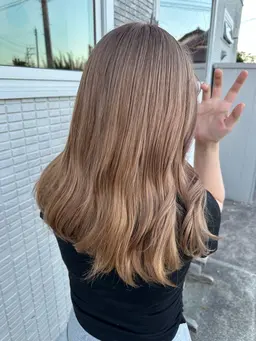 【 ケアブリーチ 】顔まわり/前髪カット＋ダブルカラー＋最高級イオンケアプロTR