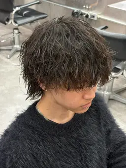 【⚡️12月限定⚡️】メンズカット➕ツイストスパイラルパーマ #縦落ちパーマ#シャープ#トレンド#メンズパーマ