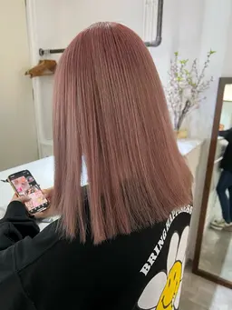 [❣️ピンクカラーには自信あり❣️]🍑ピンクカラー今ならトリートメント付き🍑