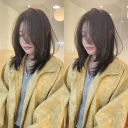 似合わせカット+透明感ケアカラー+3step超音波付きTR🍃🫧