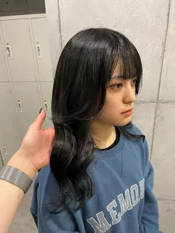 🌟前髪縮毛矯正➕美髪ワンカラー➕メンテナンスカット🌟＃顔まわり＃ワンカラー#縮毛矯正
