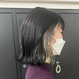 インナーカラー✨（ブリーチ、ベースカラー込み）