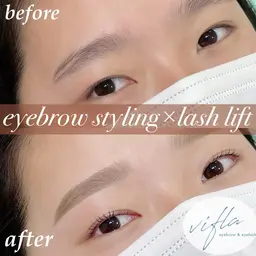当日予約限定♪アイブロウワックス× まつ毛パーマ上のみ✨トリートメント付き✨