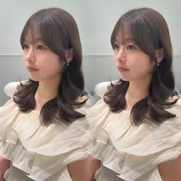 ❄️12月限定❄️顔まわりカット+カラー+トリートメント