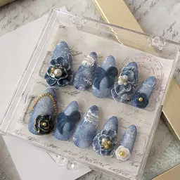 大人気！デニムネイル‼️オフあり　無し