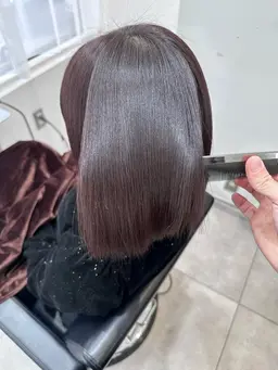 小顔カット＋縮毛矯正＋deep layerTR/¥25900→17900