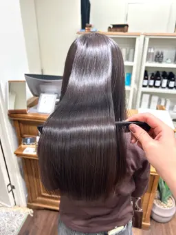 髪質改善ケアカラー🩵