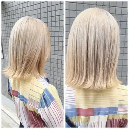 ✨【ケアブリーチ+カラー+カット】✨より明るい感じにしたい人はこれ!カット+トリプルカラー(ケアブリーチ2回+カラー)