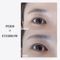 【⚠️当店のご利用初めての方＆土日祝限定】まつげパーマ＆アイブロウワックス(条件付き)間引き+¥550
