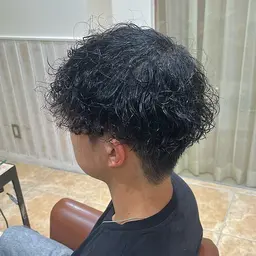 🌀メンズカット＋波巻きパーマ