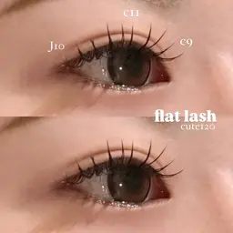 【👀マツエク】似合わせデザイン✨フラットマットラッシュ(​〜​120本)