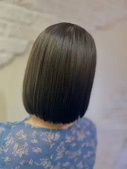 カット+コラーゲン縮毛矯正プレTr(前処理剤)