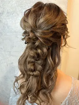 巻き髪💫（アレンジ無し）韓国風ヨシンモリ🇰🇷ウェーブ巻き‪‎🤍くびれ巻き🩵etc.....