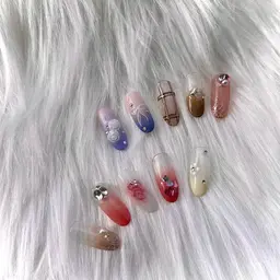 〈オフあり〉カラーグラデーション+写真アート２本