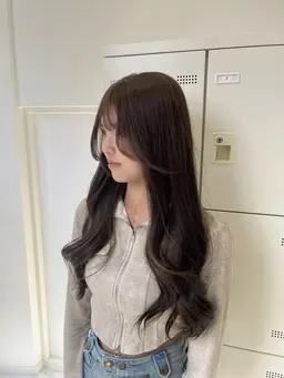 【🥨ガーリーなヘアに🥨】顔周りカット➕まろっと柔らかワンカラー➕オリジナルトリートメント➕コテ巻き仕上げ🧸