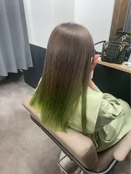 カット＋ブリーチ(グラデーション)＋5stepトリートメント